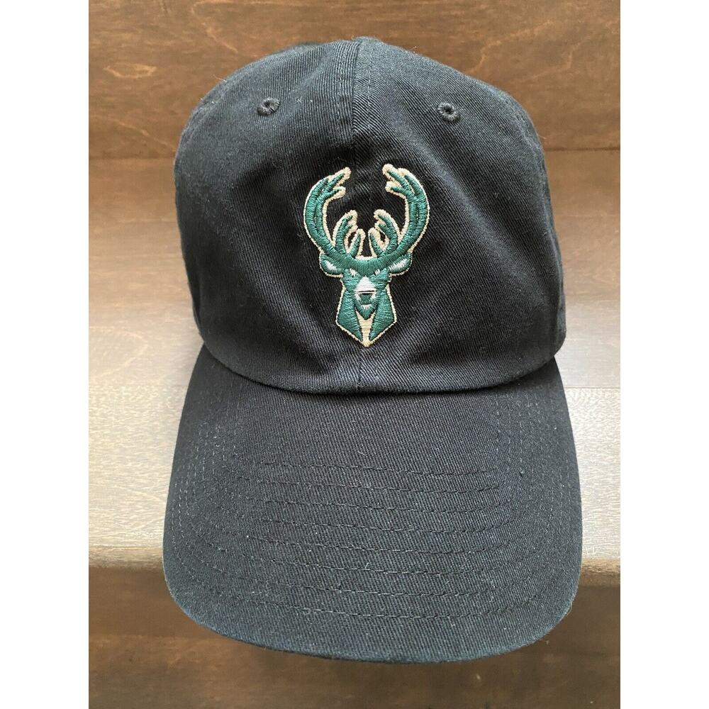 Milwaukee Bucks 47 Brand Strapback Hat Cap Men Women NBA Basketball Black Green